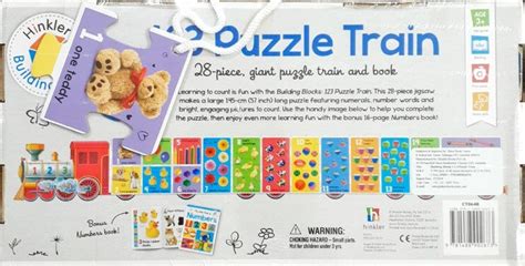 Building Blocks 123 Giant Puzzle Train And Book 28 Pieces Jigsaw Puzzl ...