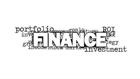 Finance Word Cloud Example 的图像结果