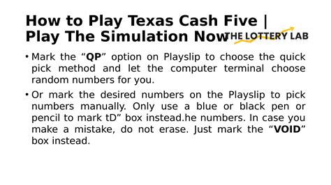 Texas Cash Five rules, results and details with the help of the Lottery ...