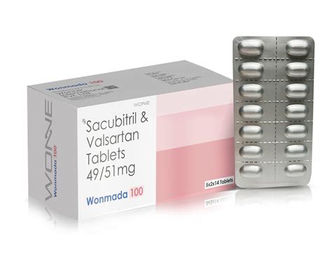 Sacubitril & Valsartan Tablets 49/51MG - WONMADA 100 Tablets