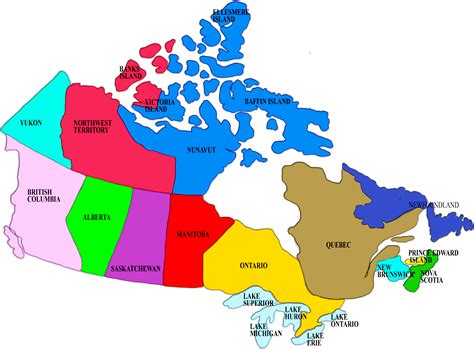 Important Information - - Map Of Canada Woth Provinces And Territories (2400x1812), Png Download