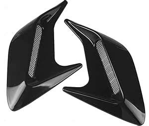 Automaze 2pc Car Air Flow Intake Decorative Side Vent Hood Cover ...