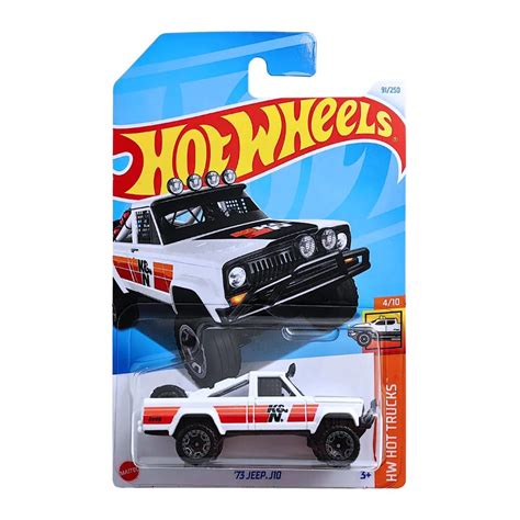 Hot Wheels 73 Jeep J10 HW Hot Trucks Ages 3 and Up (White) : Amazon.in ...