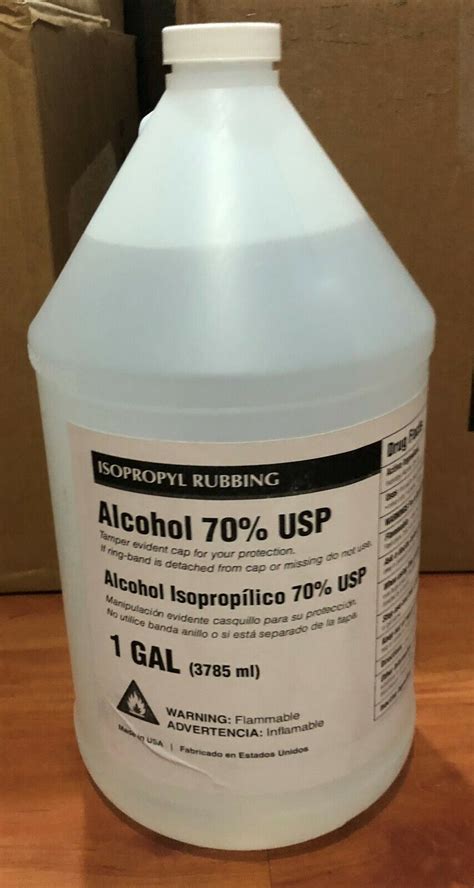 Isopropyl Rubbing Alcohol 70% Disinfectant Kills Viruses on Contact ...
