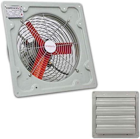 Buy Extractor Ventilation Axial Fan with Safety Louver Shutter (24 ...