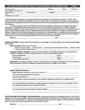 18 Printable Medical Waiver Form Templates - Fillable Samples in PDF ...