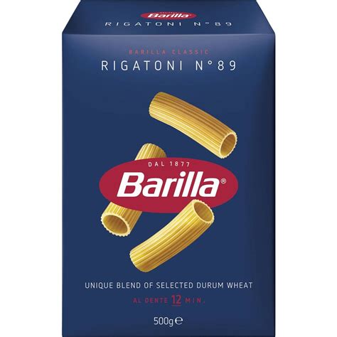 Calories in Barilla Rigatoni Pasta No 89 calcount