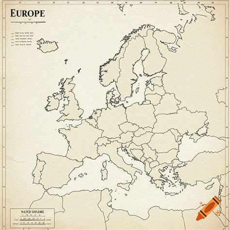 Blank Europe Map No Borders