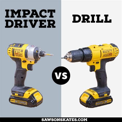 Impact Driver vs Drill: Which to Use & Why | Saws on Skates®