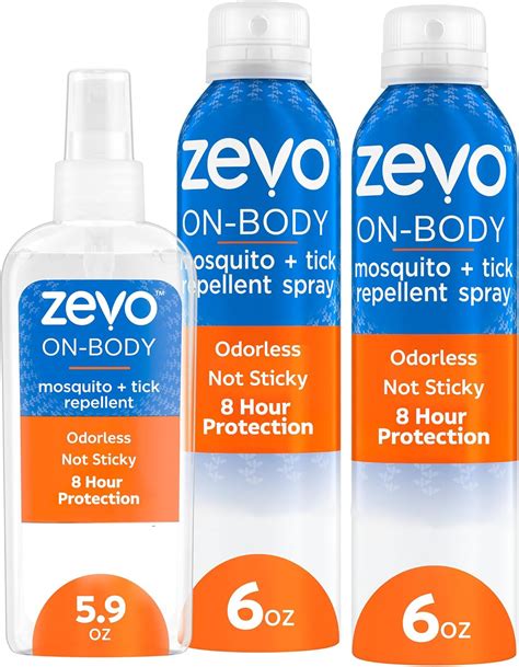 Amazon.com: Zevo On-Body Tick & Mosquito Repellent Spray - 8-Hour ...