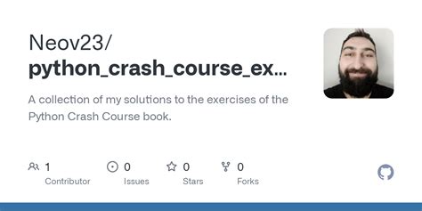 GitHub - Neov23/python_crash_course_exercises: A collection of my ...