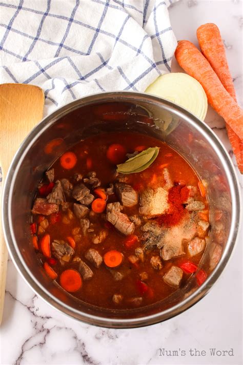 Instant Pot Stew Beef and Rice - Num's the Word