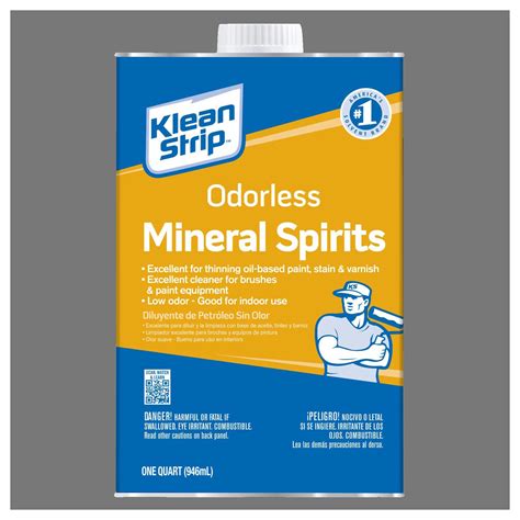 Klean Strip Qksp94005 Odorless Mineral Spirits Paint Thinner, Liquid, 1 ...