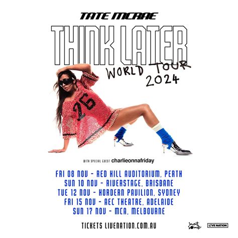 Tate McRae announces her Australia tour dates for November 2024