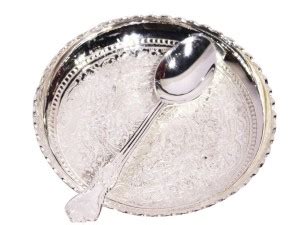 Gift Valley Gift valley Exclusive Dish Platter With Spoon Brass ...