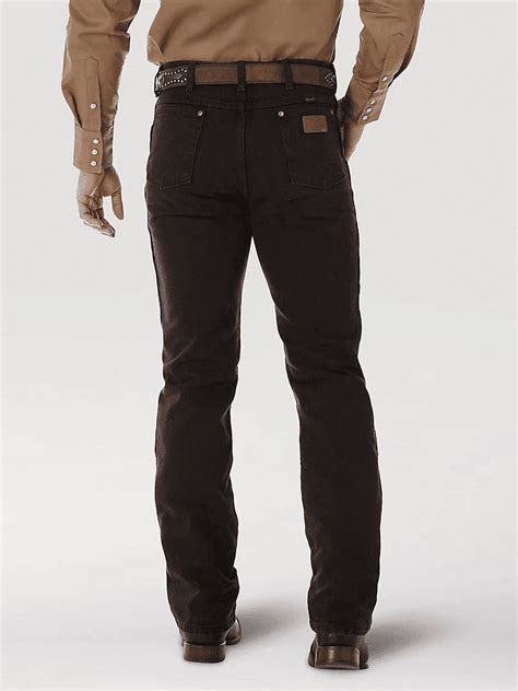 Wrangler Men's Cowboy Cut Slim Fit Jean-Black Chocolate - Walmart.com