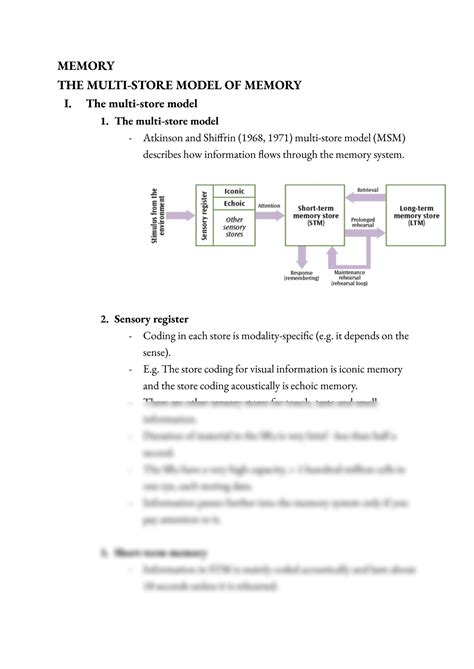 Image result for Memory Store Model