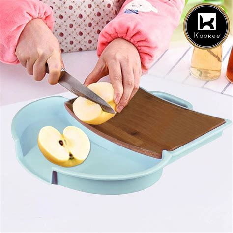 Kookee Wooden with Plastic Chopping Board for Kitchen Cutting ...