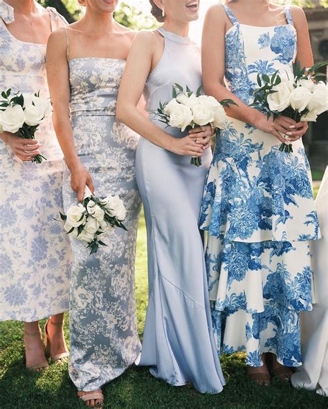 Something Blue Mismatched Bridesmaid Dresses | For Better For Worse ...