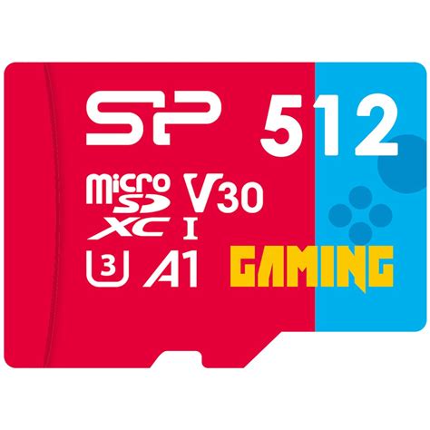 Silicon Power 512GB Gaming microSDXC UHS-I Micro SD Card with Adapter ...