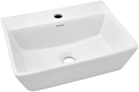 PARRYWARE CLARA Series Table Top WASH BASIN (White) With Faucet Hole ...