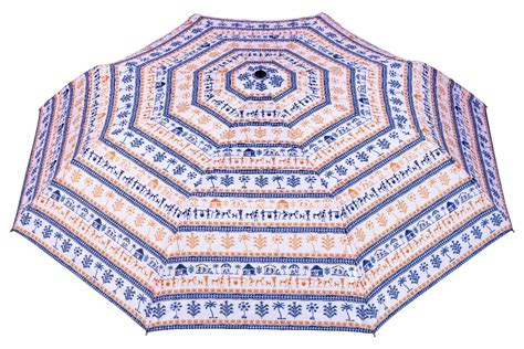 Nitara 6, Indian Art, 3 Fold, Windproof Umbrella