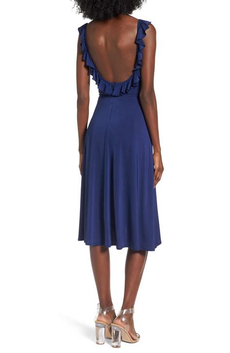 Leith Ruffle Tie Waist Dress | Nordstrom | Dress, Tie waist dress ...