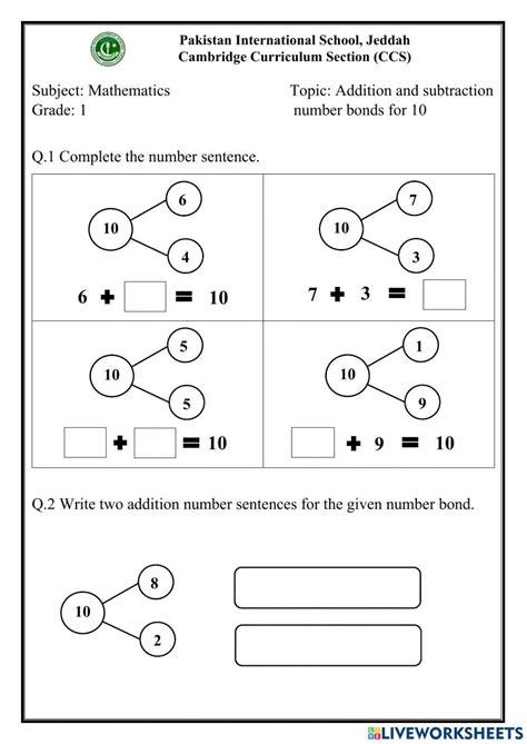 Image result for Addition and Subtraction Worksheets for First Graders
