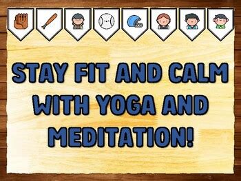 STAY FIT AND CALM WITH YOGA AND MEDITATION! Gym Room Printable Bulletin ...