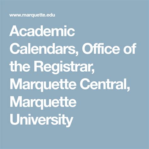 Marquette Academic Calendar 2024 25 - Preschool Calendar Printable