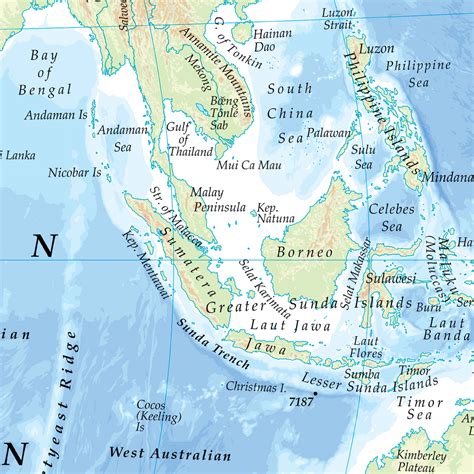 World Physical Features Map – Map Marketing