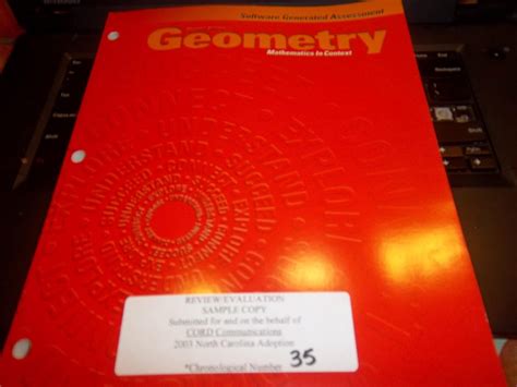 Cord Communications: Geometry - Mathematics in Context - Software ...