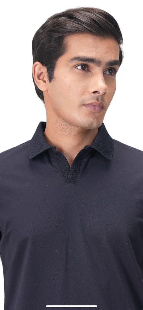 Wing Polo | Heavy Dobby Johnny collar Polo | No button polo