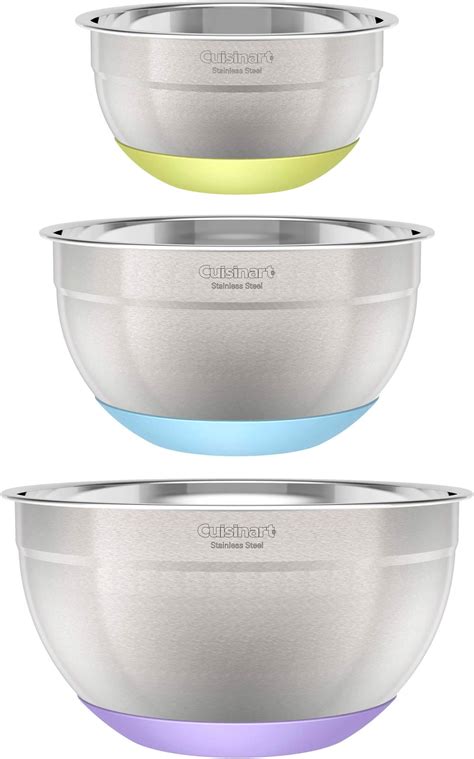 Amazon.com: OXO Good Grips 3-Piece Stainless Steel Mixing Bowl Set ...