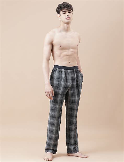 Buy Cotton Mix Checked Relaxed Fit Pyjama at Marks & Spencer