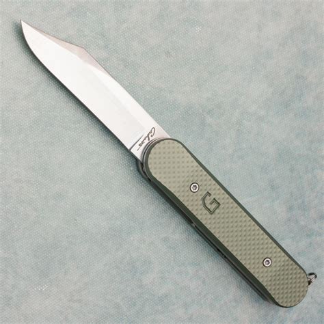 Chuck Gedraitis Switch Army Switch Blade Sage Green Aluminum Scales w ...