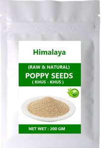 HIMALAYA NATURAL POPPY SEED ( KHAS KHAS / POSTA DANA ) 200 GM Poppy ...