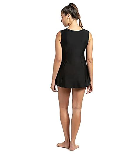 Buy Speedo Female Closedback Swim Dress Essential With Boyleg-Black ...