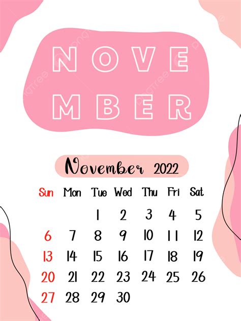 November 2022 Clipart