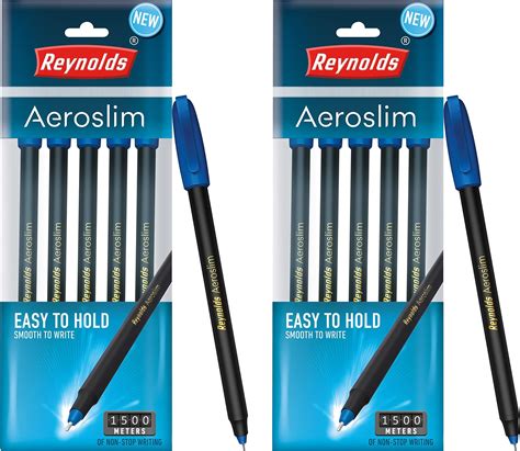 Reynolds AEROSLIM BP 5 CT POUCH - BLUE | Ball Point Pen Set With ...
