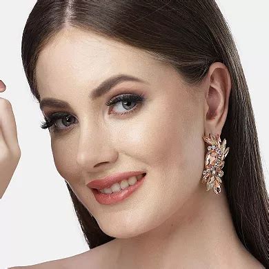 AGP PARIS Diva Collection Leafy Stud Earrings