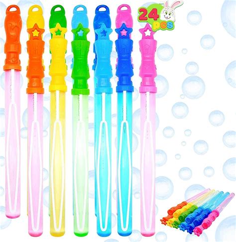 24 Pcs Bubble wands (6 colors) | Big bubble wand, Bubble wands, Big bubbles