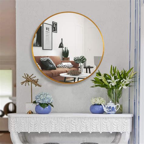 NeuType Round Mirrors Wall Decor Circle Mirror Bathroom Wall Mounted ...