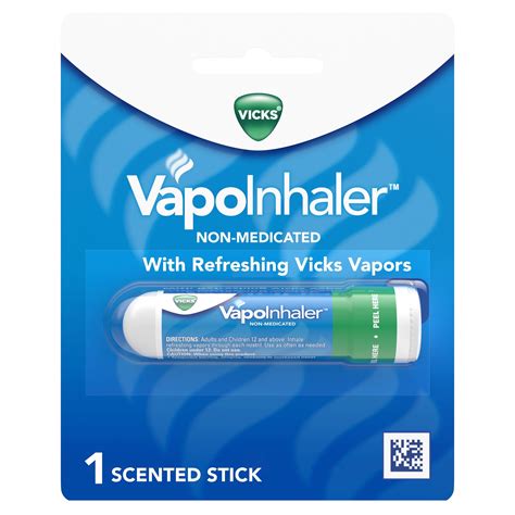 Vicks VapoInhaler Portable Nasal Inhaler, Non-Medicated, 1 Scented ...