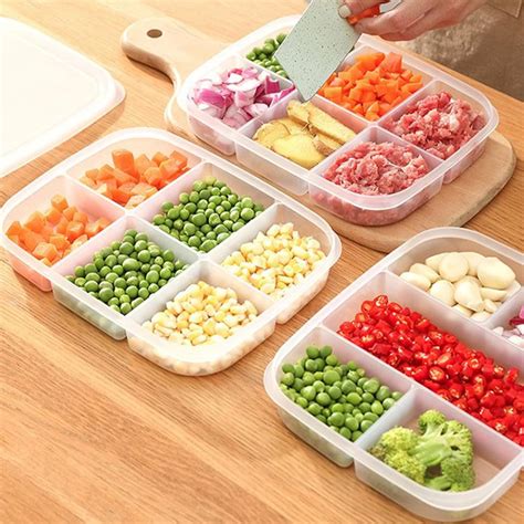 Buy MosQuick® 6 Compartments Premium Container for Kitchen Storage Set ...