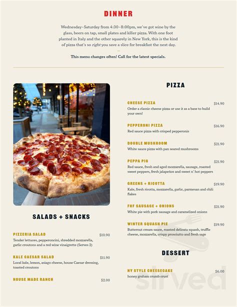 Strong Arm Baking Co. menu in Oxford, North Carolina, USA