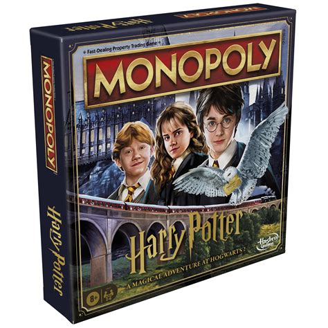 Monopoly Harry Potter Edition Board Game, Family Games for 2 to 6 ...