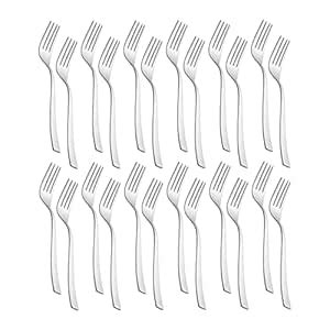Prabha Stainless Steel Royal Dessert Fork Set of 24 Pcs (Silver), Best ...