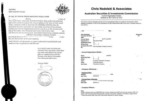 澳洲公司注册文件查册后公证并办理中国使领馆认证-易代通使馆认证网