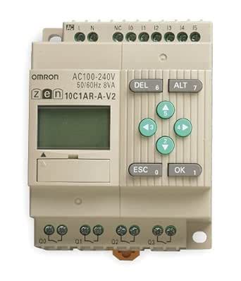 OMRON Industrial Automation ZEN-10C1AR-A-V2 PLC Relay, LCD, 10I/O ...